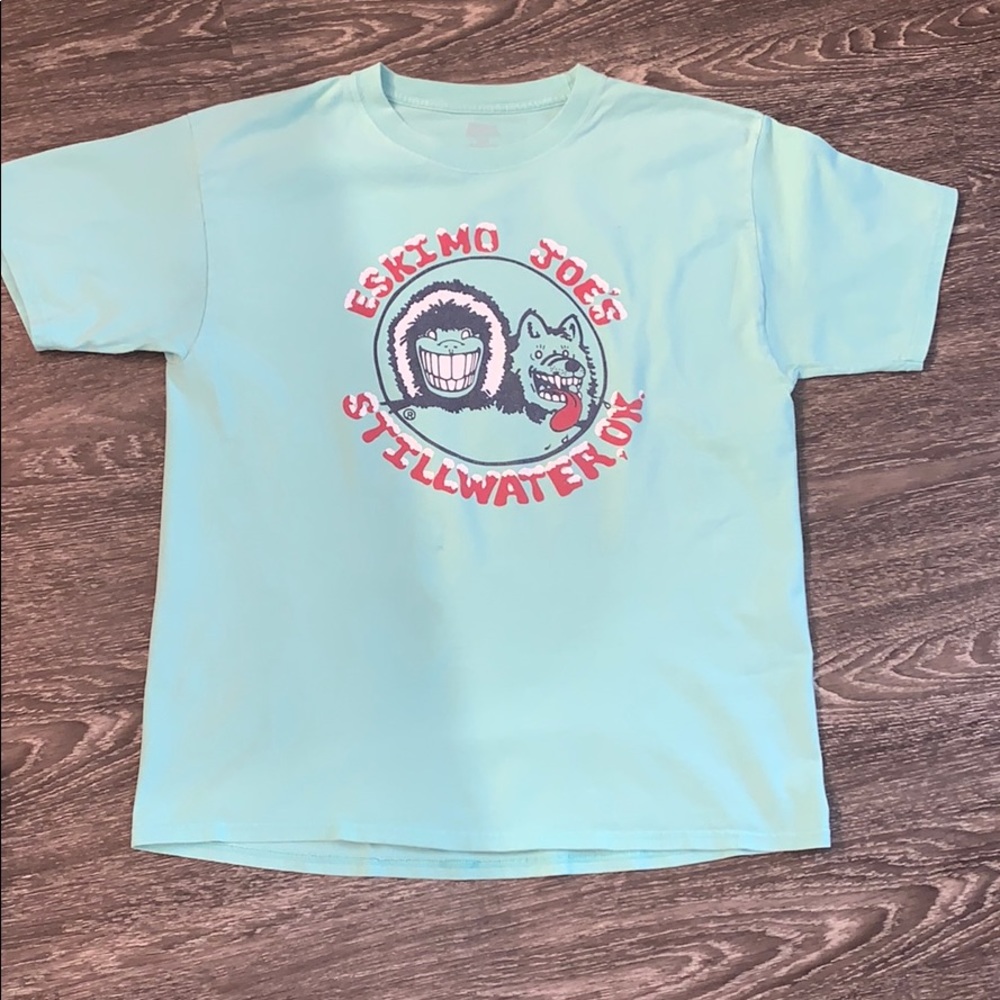 TEAL ESKIMO JOE’S CLASSIC TEE SIZE LARGE